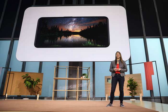 Sabrina Ellis introduces the new Google Pixel 4 smartphone