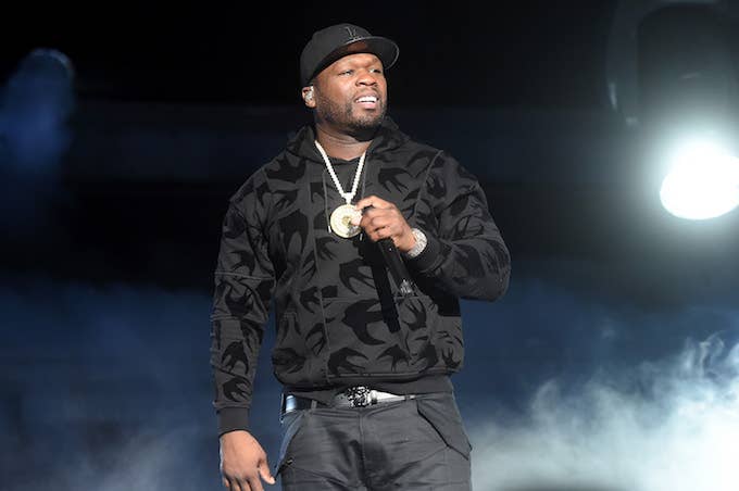 50 Cent performing in NYC