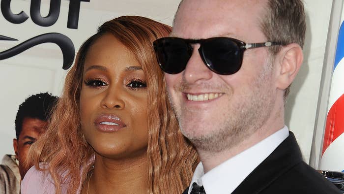 Actress/rapper Eve and husband Maximillion Cooper attend the premiere of &quot;Barbershop: The Next Cut&quot; at TCL Chinese Theatre.