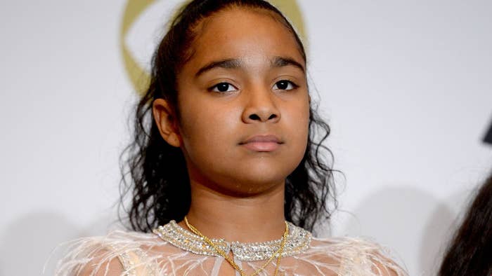 Nipsey Hussle&#x27;s daughter at the 2020 Grammy Awards
