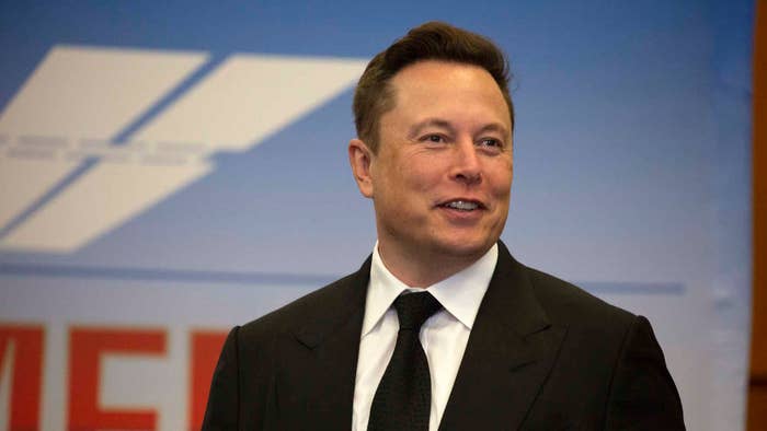 Elon Musk, founder and CEO of SpaceX, participates in a press conference