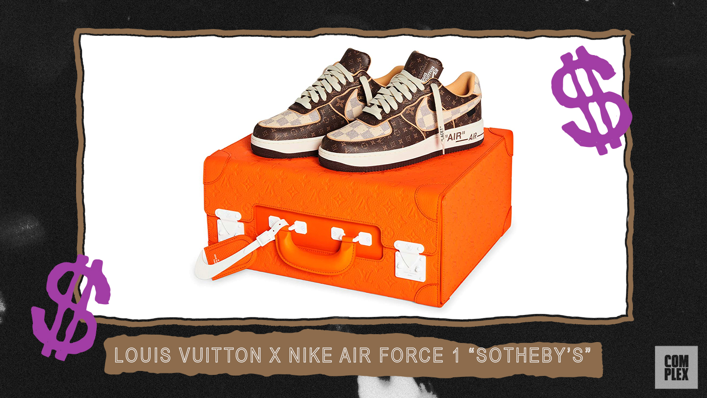 Louis Vuitton x Nike Air Force 1 Sotheby&#x27;s