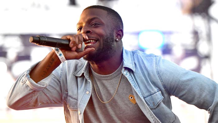 Isaiah Rashad performs onstage during the Smokers Club Festival