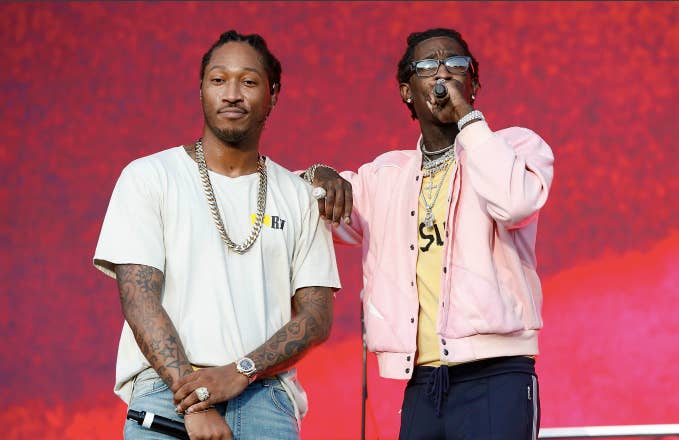 Future and Young Thug perform onstage during Day 2 at The Meadows Music & Arts Festival
