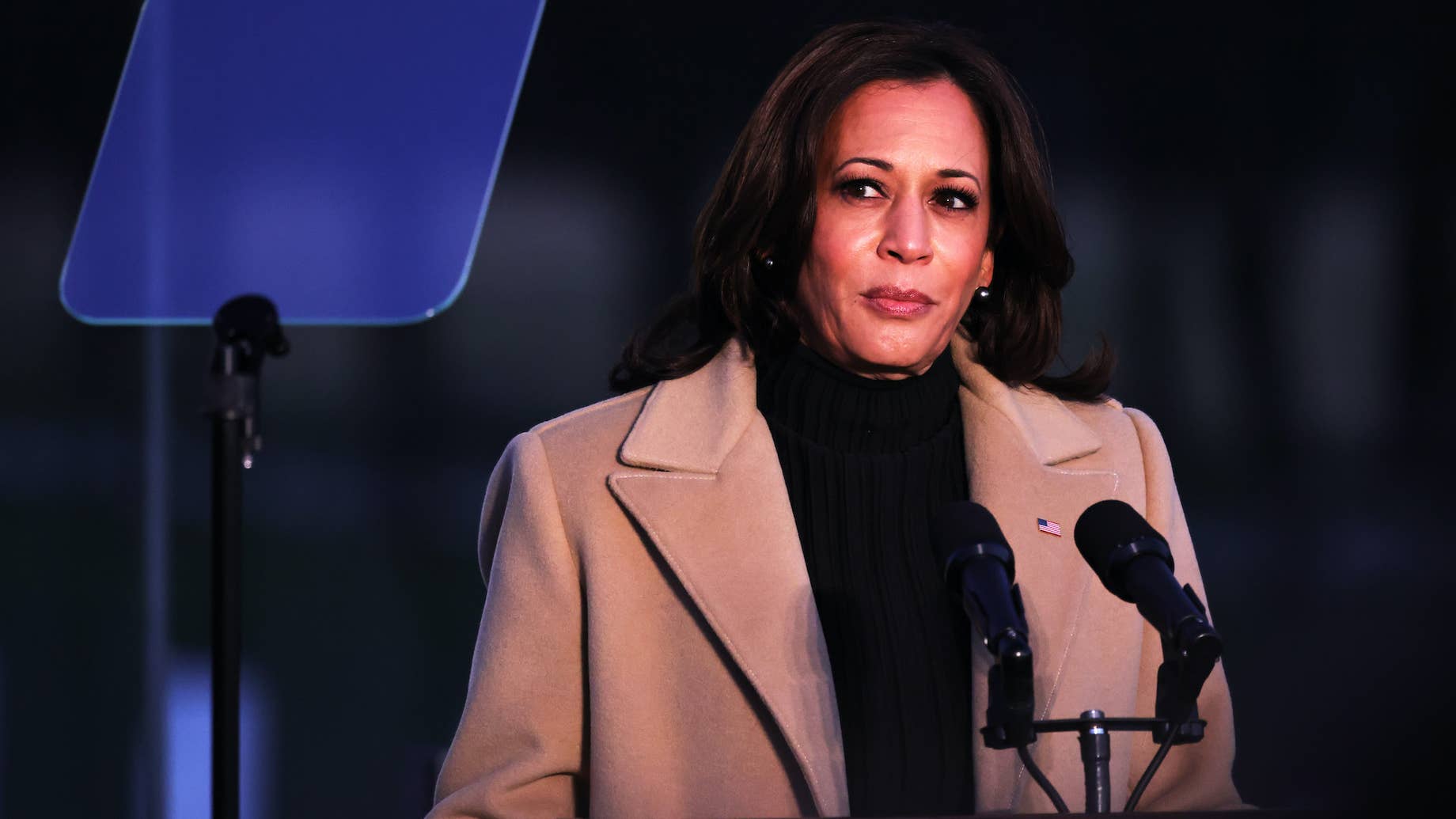 Kamala Harris Wears Pyer Moss Coat During COVID-19 Memorial in D.C