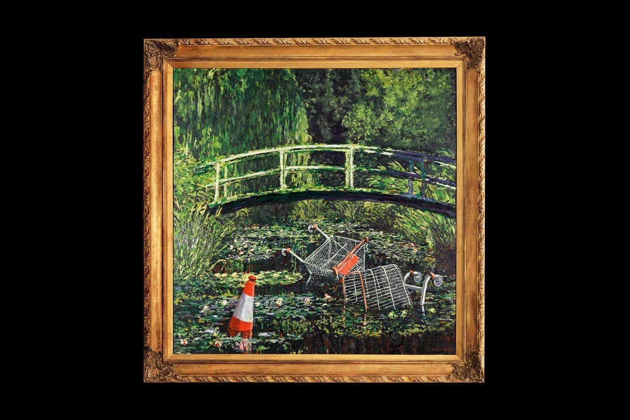 banksy show me the monet painting sothebys october 2020 auction info 1