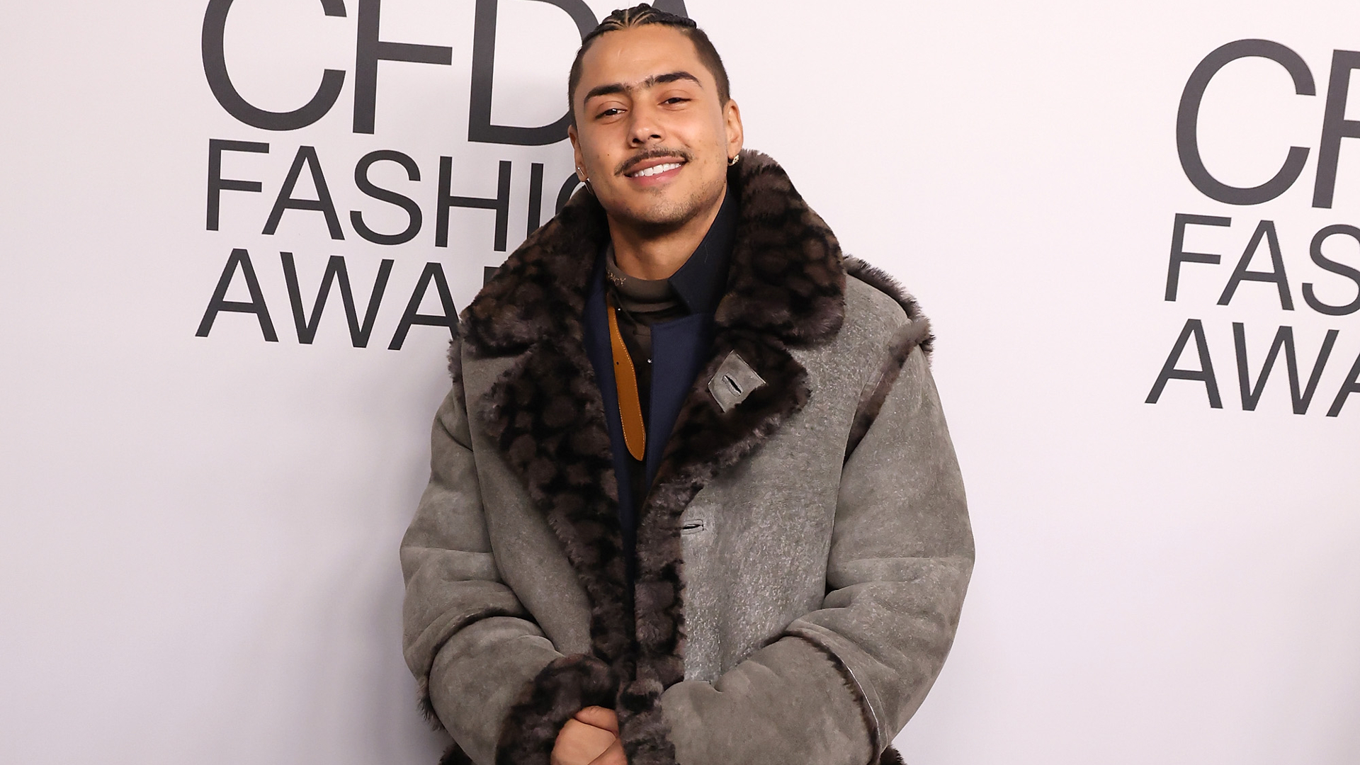 Quincy Brown is pictured at a CFDA event