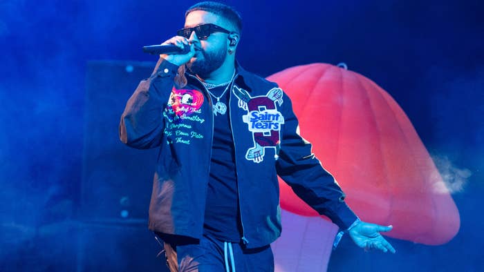 Nav is seen performing at Coachella