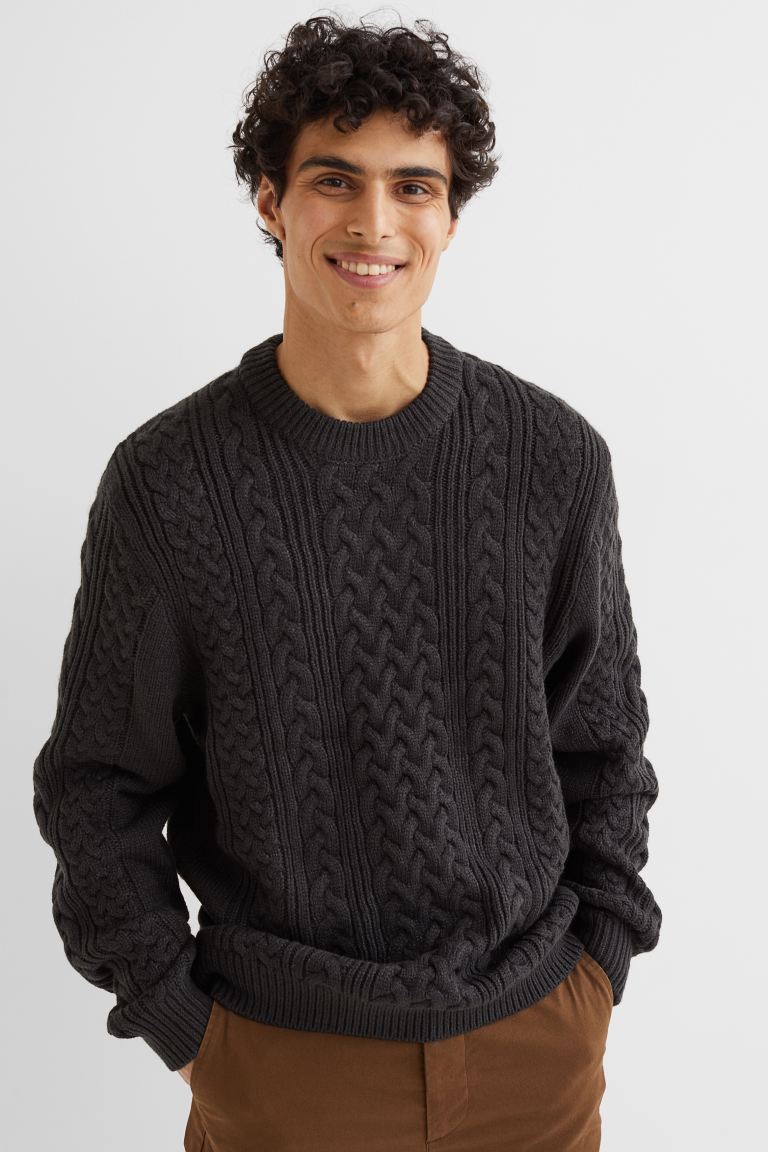 H&amp;M Relaxed Cable Knit Sweater