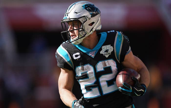 Carolina Panthers running back Christian McCaffrey