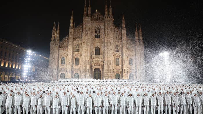 A look at a massive performance piece from Moncler