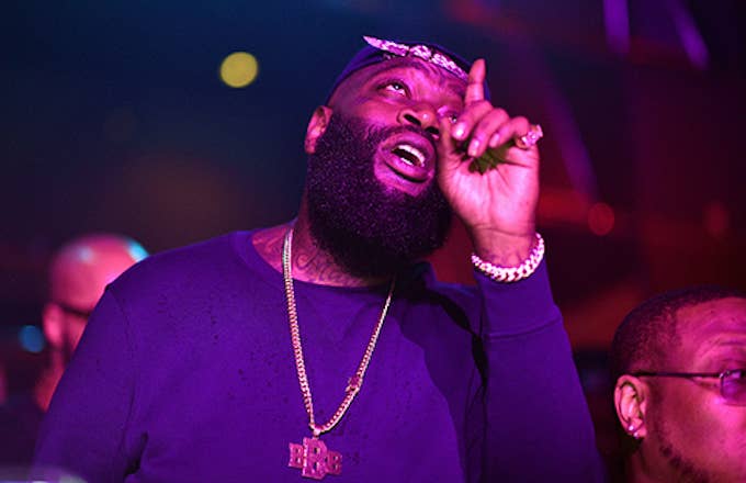 Rick Ross attends a Party at Gold Room.