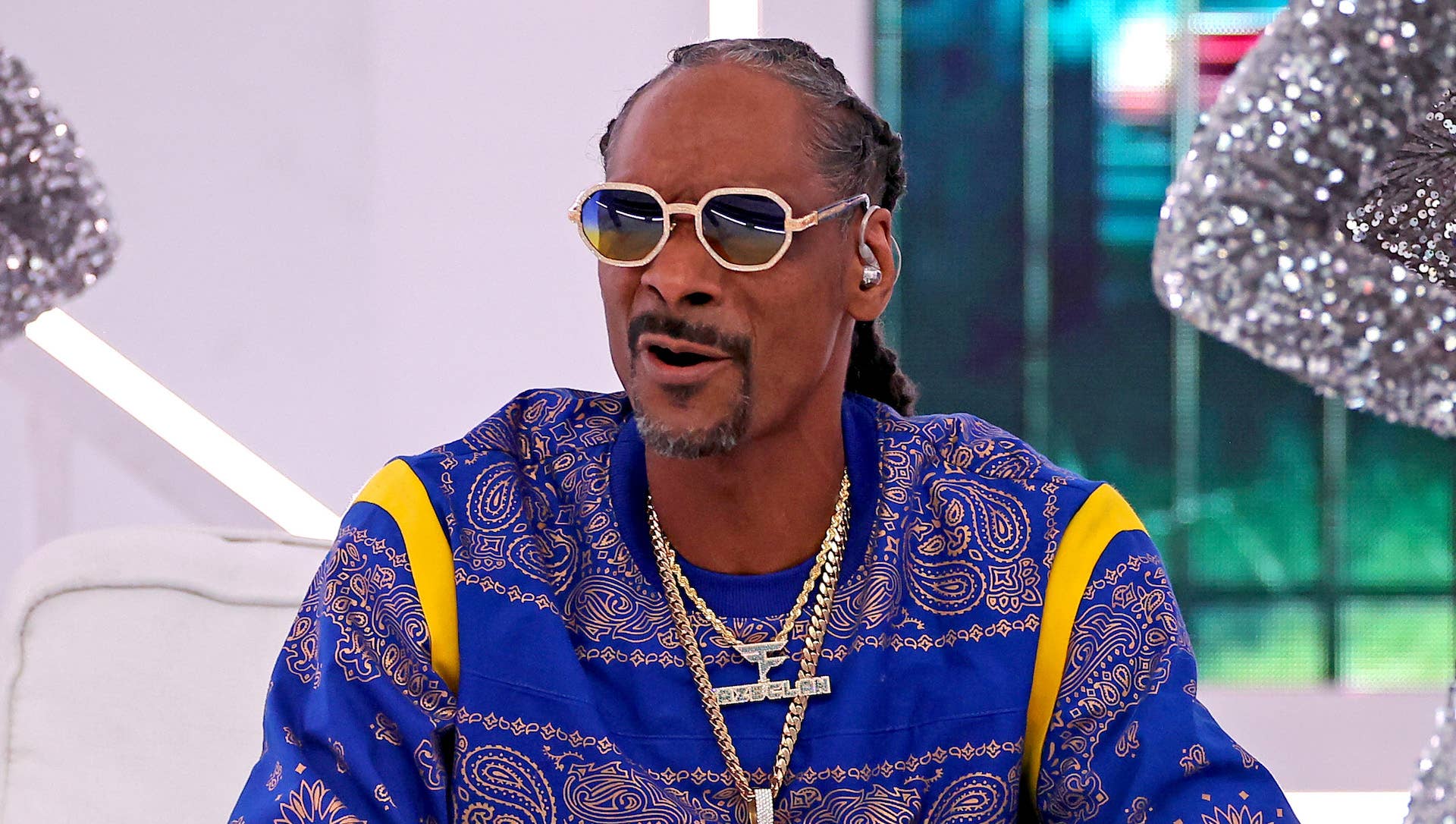 Snoop Dogg pictured at halftime show