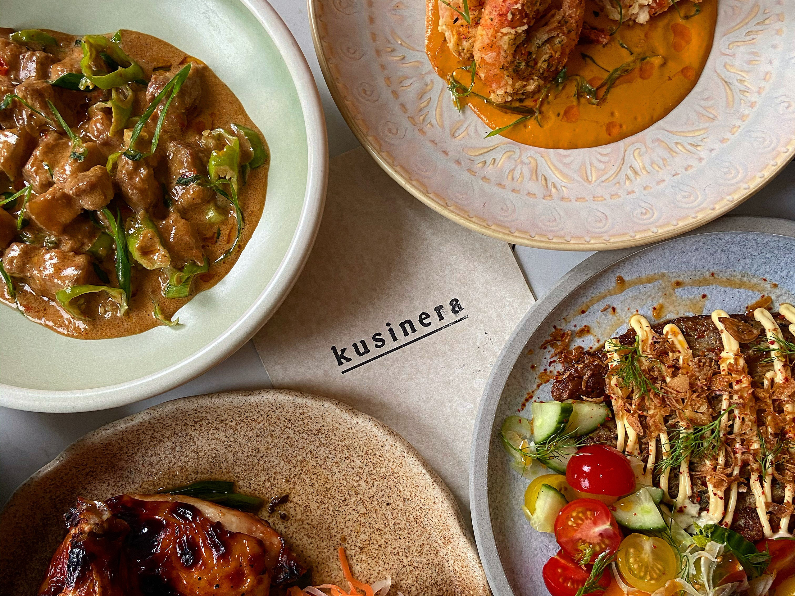 Kusinera&#x27;s menu offerings spread across the table