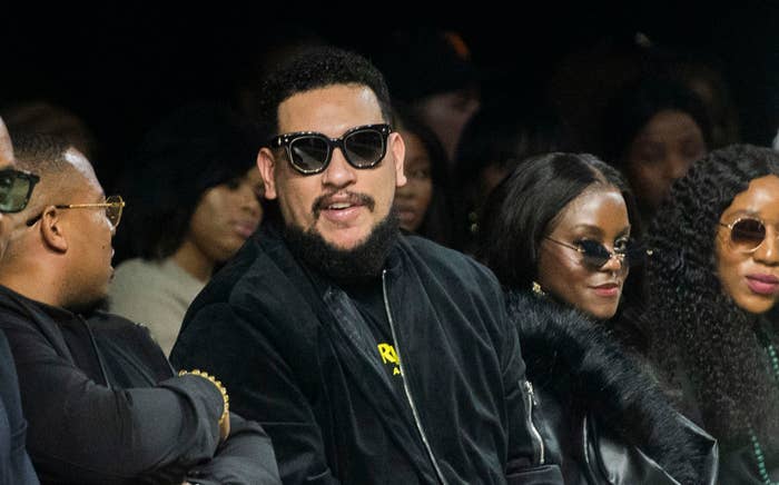 South African rapper AKA attends a fashion show