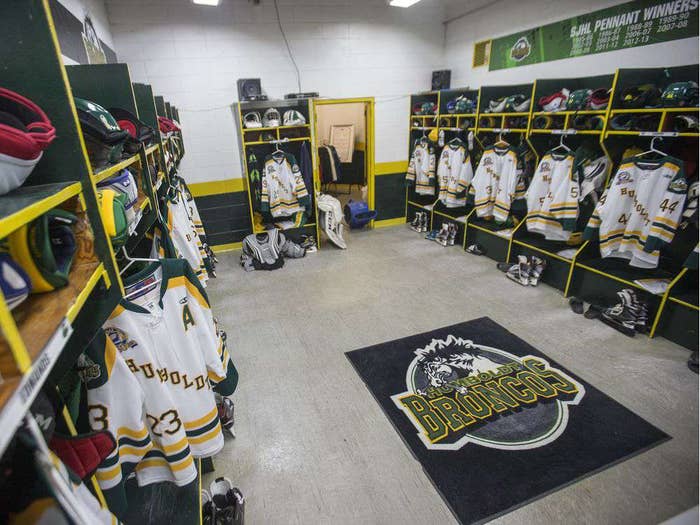 humboldt broncos locker room