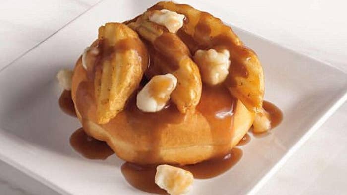 Tim Hortons is offering poutine doughnuts on Canada Day — but only in the U.S.