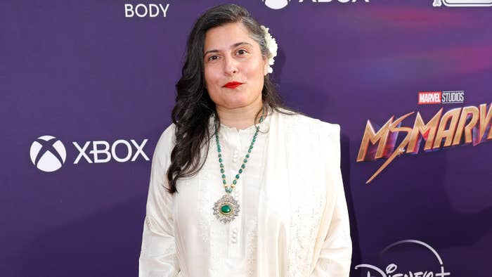 Sharmeen Obaid Chinoy is pictured on the red carpet