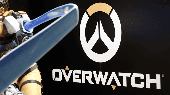 The &#x27;Overwatch&#x27; logo is displayed during the &#x27;Paris Games Week&#x27;
