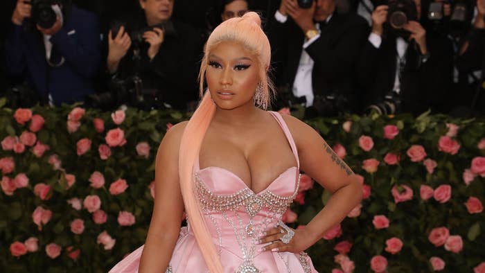 Nicki Minaj attends the 2019 Met Gala celebrating &quot;Camp: Notes on Fashion.&quot;