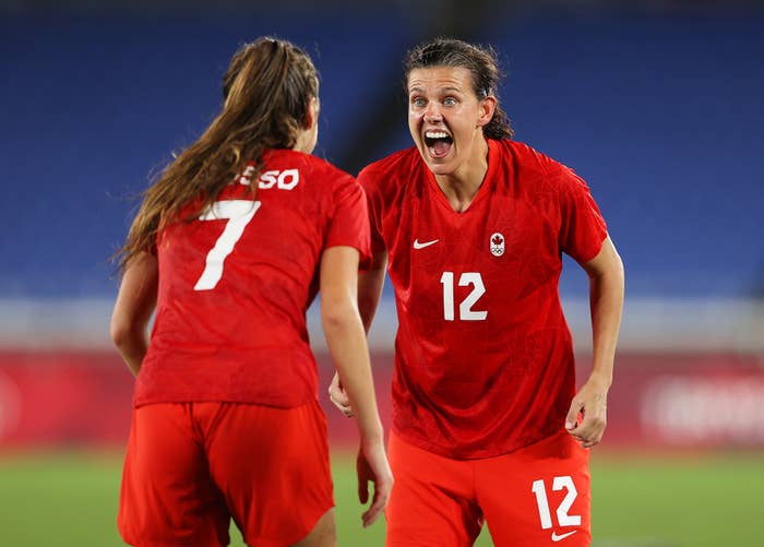 Canadian soccer player Christine Sinclair