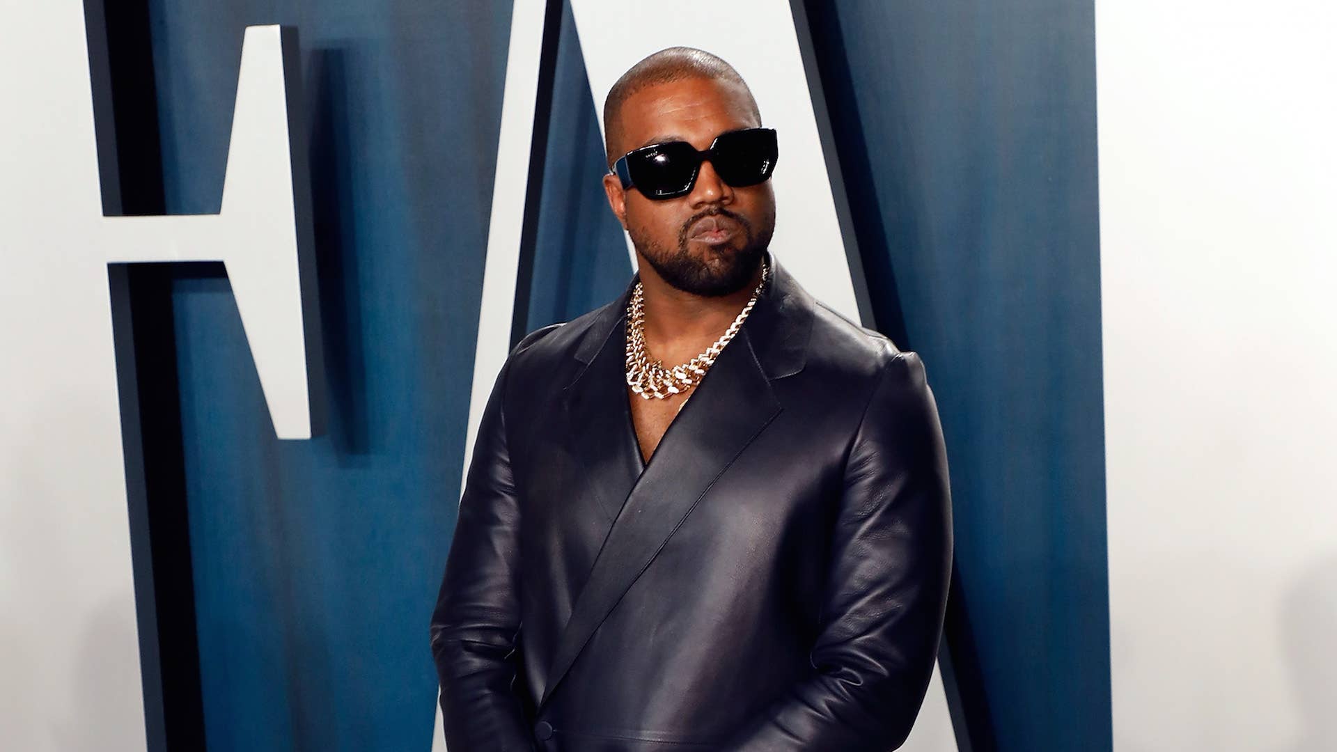 Kanye West attends the 2020 Vanity Fair Oscar Party