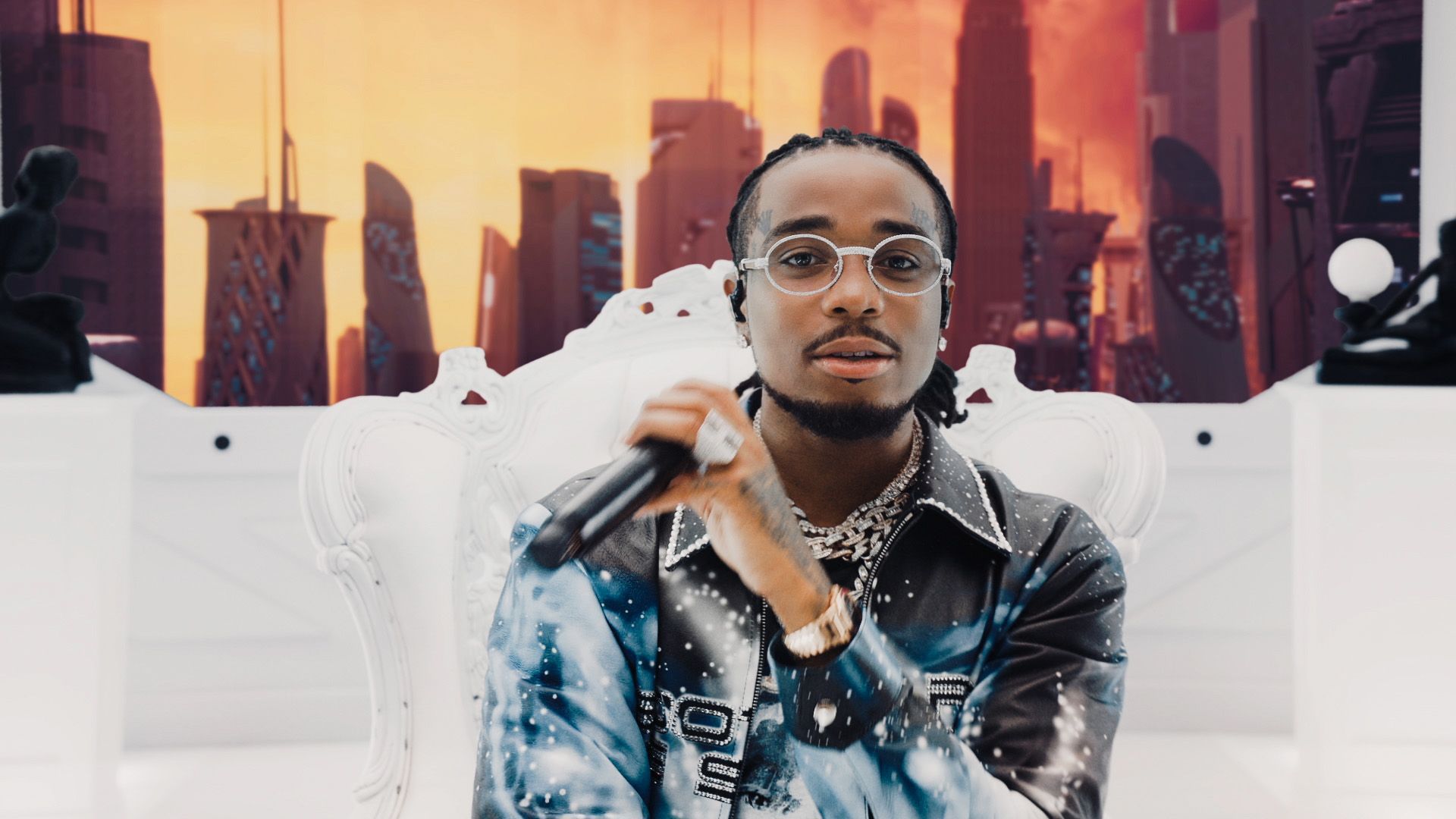 Quavo flip deals up glasses