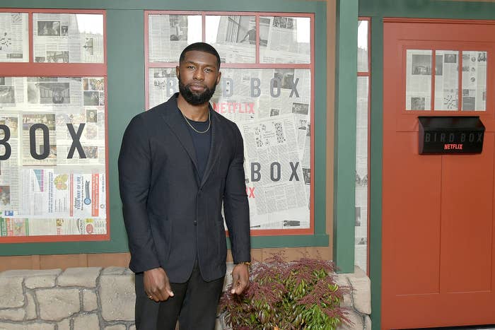 Trevante Rhodes at 'Bird Box' New York screening