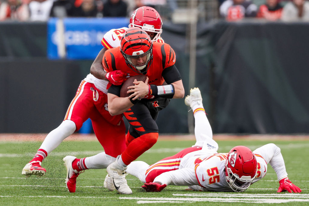 Joe Burrow Bengals Chiefs Sack 2022