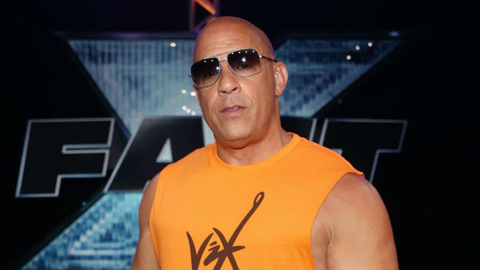 Vin Diesel is seen during the Fast X Experience at Telemundo Center