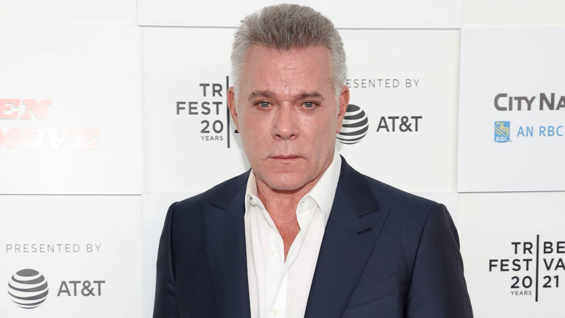 Ray Liotta is pictured walking a red carpet