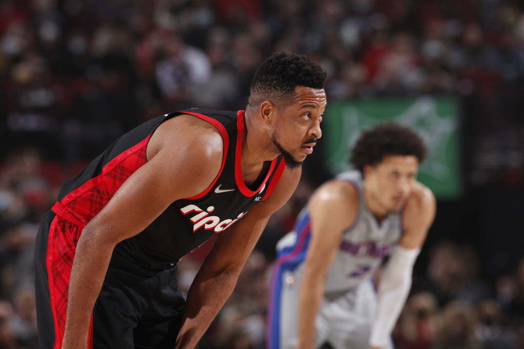 CJ McCollum Blazers Pistons 2021