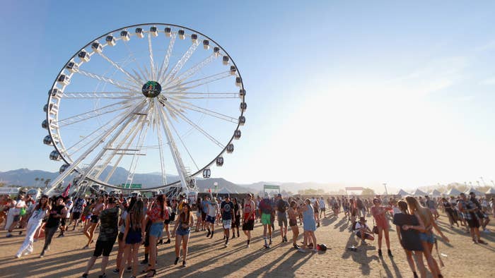 The Ferris Wheel is seen during day 2 of the 2017 Coachella Valley Music &amp; Arts Festival.