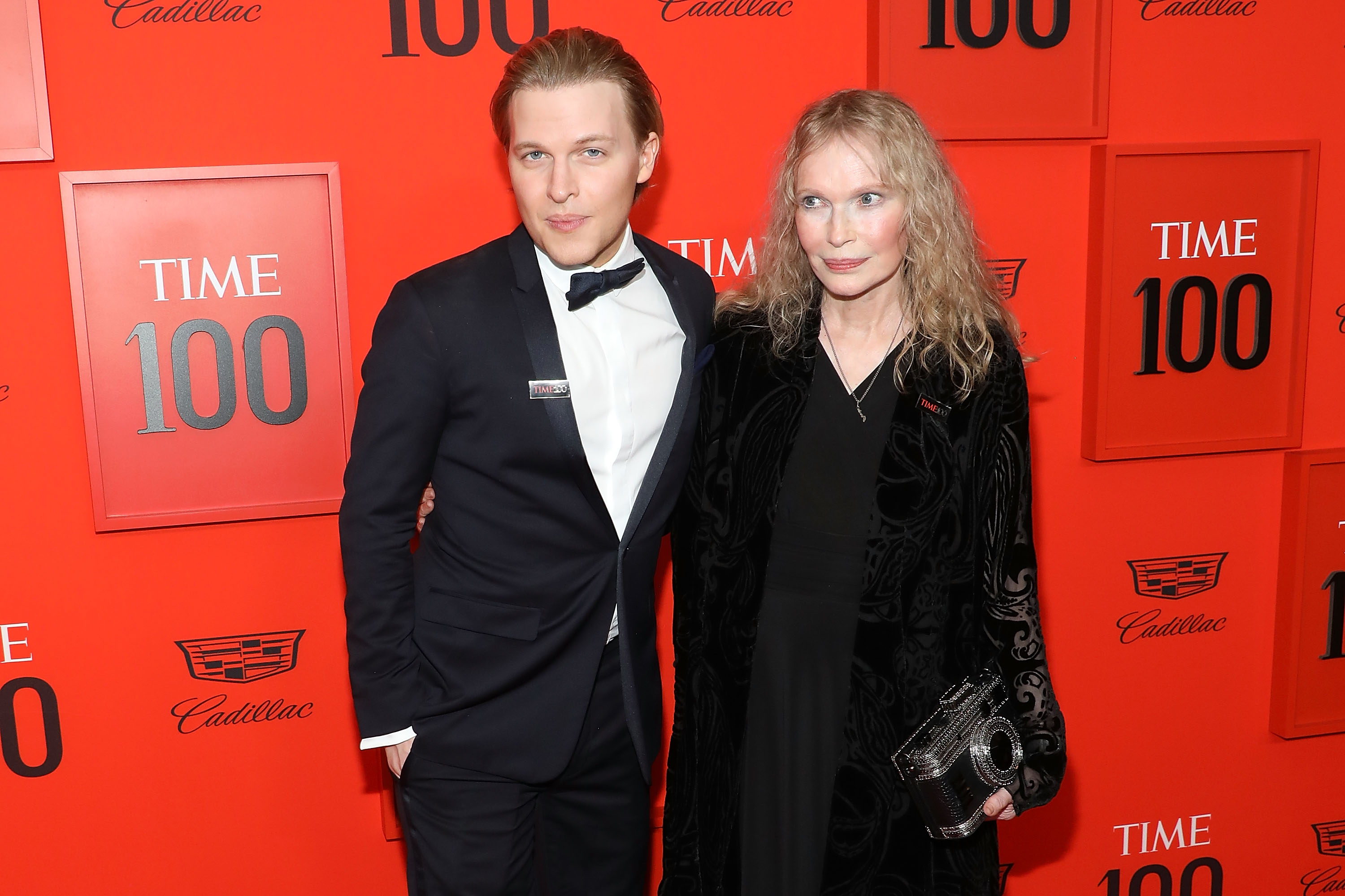 Ronan Farrow and Mia Farrow attend the 2019 Time 100 Gala