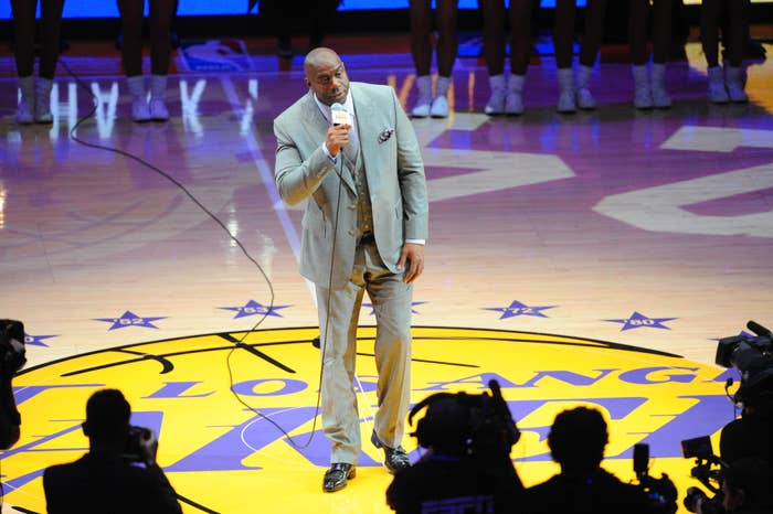 Magic Johnson Lakers Staples Center 2016