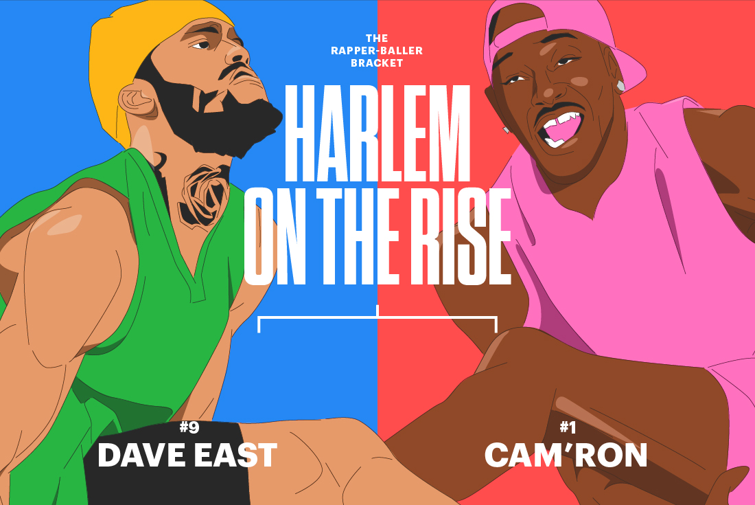 Cam&#x27;Ron Dave East Rapper Baller Bracket Elite 8