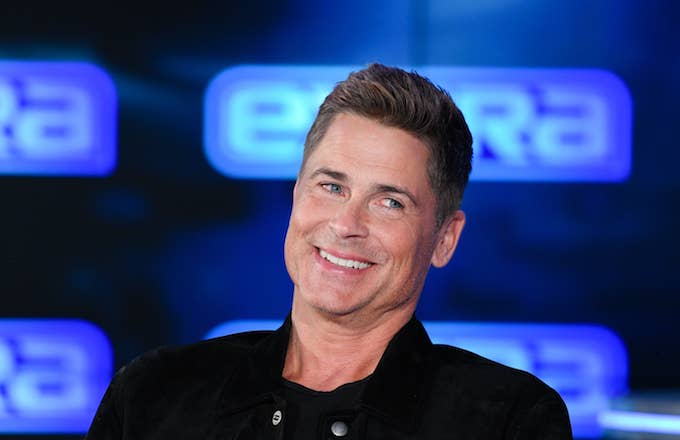 Rob Lowe visits &quot;Extra.&quot;