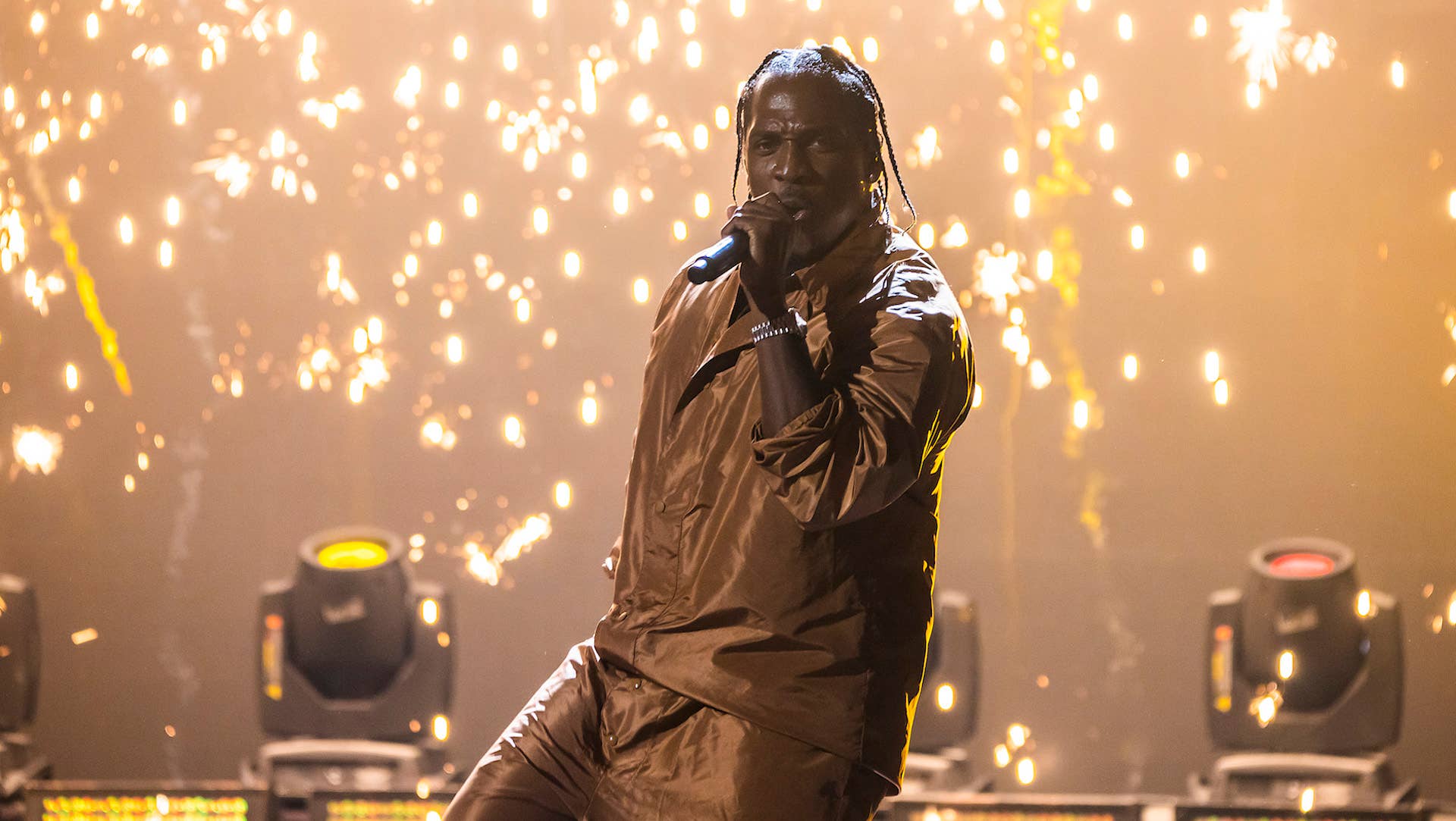 Pusha-T performs onstage during the BET Hip Hop Awards 2022