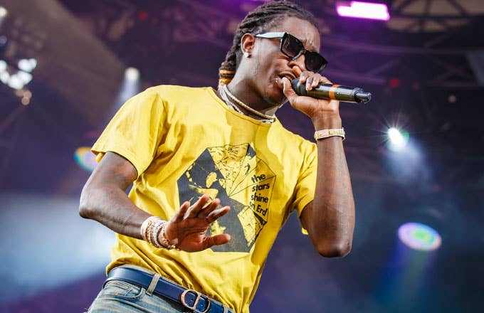 Young Thug performs