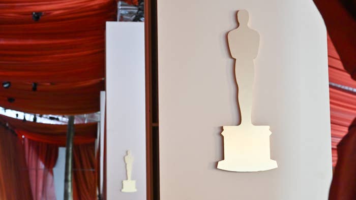 Oscars preparations are seen underway