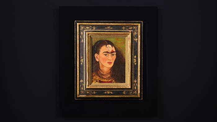 View of Frida Kahlo&#x27;s &#x27;Diego y yo&#x27; painting.