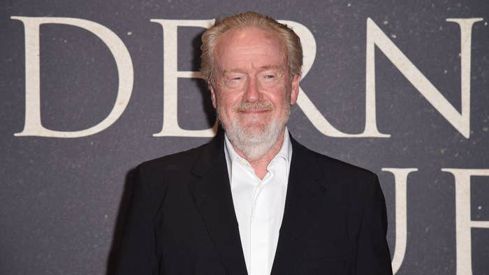 Ridley Scott at &#x27;The Last Duel&#x27; premiere.