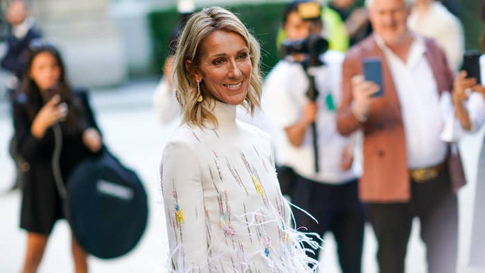 Celine Dion during Paris Fashion Week 2019