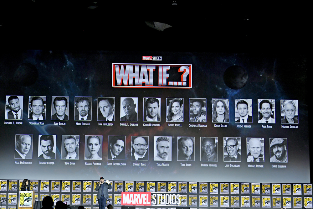 Kevin Feige speaks at the Marvel Studios Panel during 2019 Comic Con International