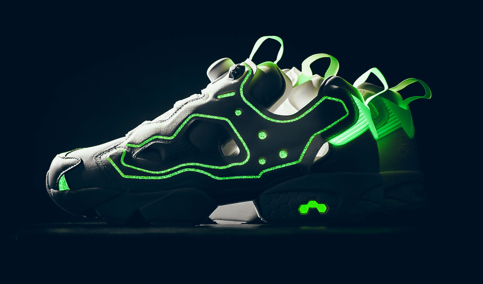 Glow in the store dark reebok