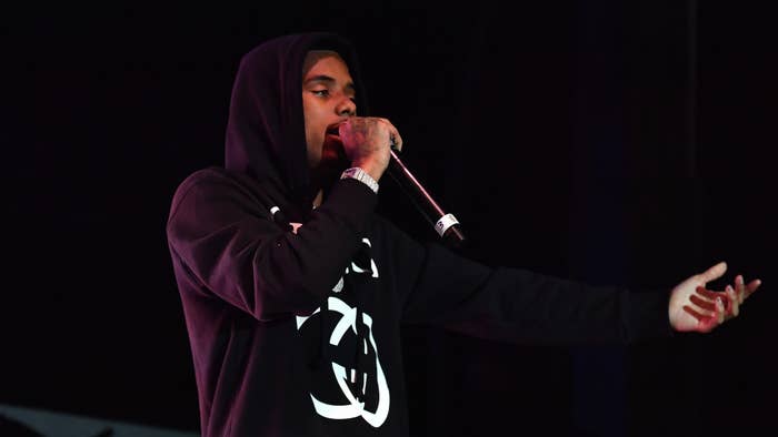 Rapper Pooh Shiesty performs onstage during Parking Lot Concert Series