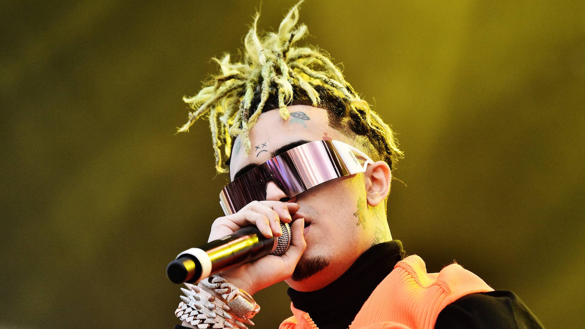 Lil Pump performs during the 2019 Rolling Loud music festival