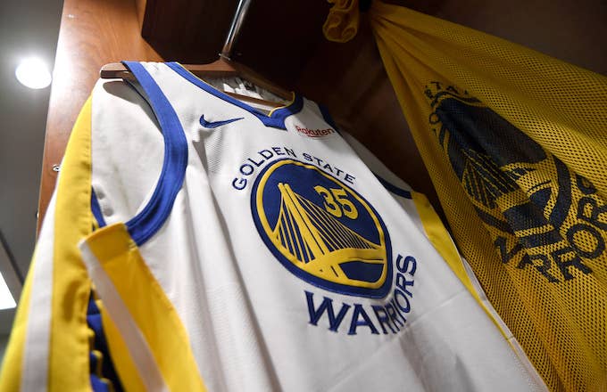 Kevin Durant Game Worn 2019 Golden State Warriors Jersey