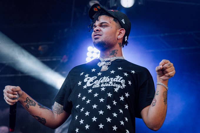 Smokepurpp performs on stage on Day 3 of Wireless Festival 2018