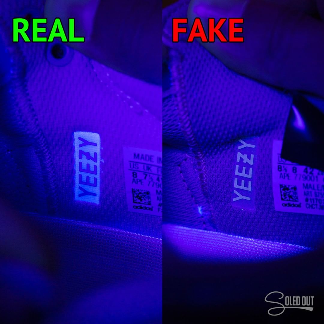 adidas yeezy boost 700 wave runner real vs fake comparison yeezy tag
